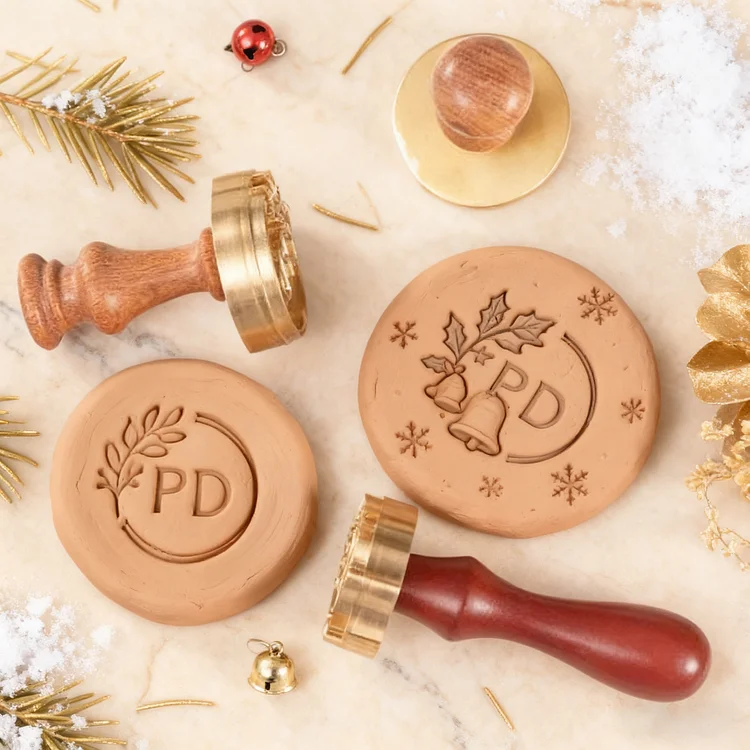 Custom Pottery Stamp for Clay, Personalized Logo Clay Stamp with Your Design, Letter Ceramic Stamps for Pottery Clay to Create Unique Imprints, Clay Potters Lovers Gifts, Polymer Clay Tools Christmas Gift