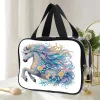 DIY Diamond Painting Portable Travel Makeup Bag Transparent PET Large Capacity Cosmetic Bag Kits