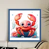 >SALE<Full Embroidery Eco-cotton Thread 14CT Printed Crab Cross Stitch Artwork 40x40cm