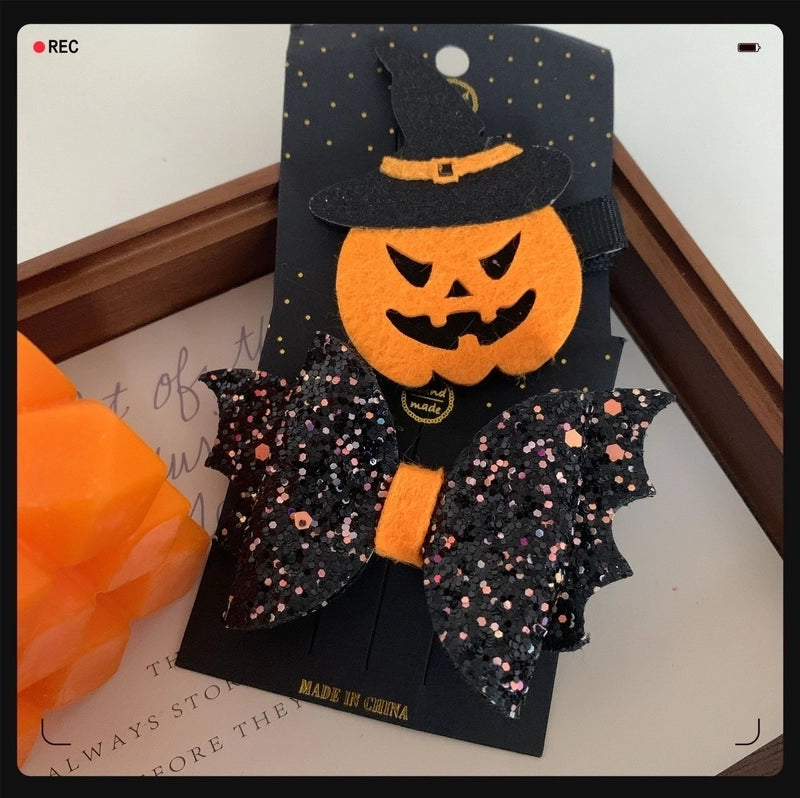 Women’s Funny Classic Style Halloween Pattern Felt Fabric Hair Clip