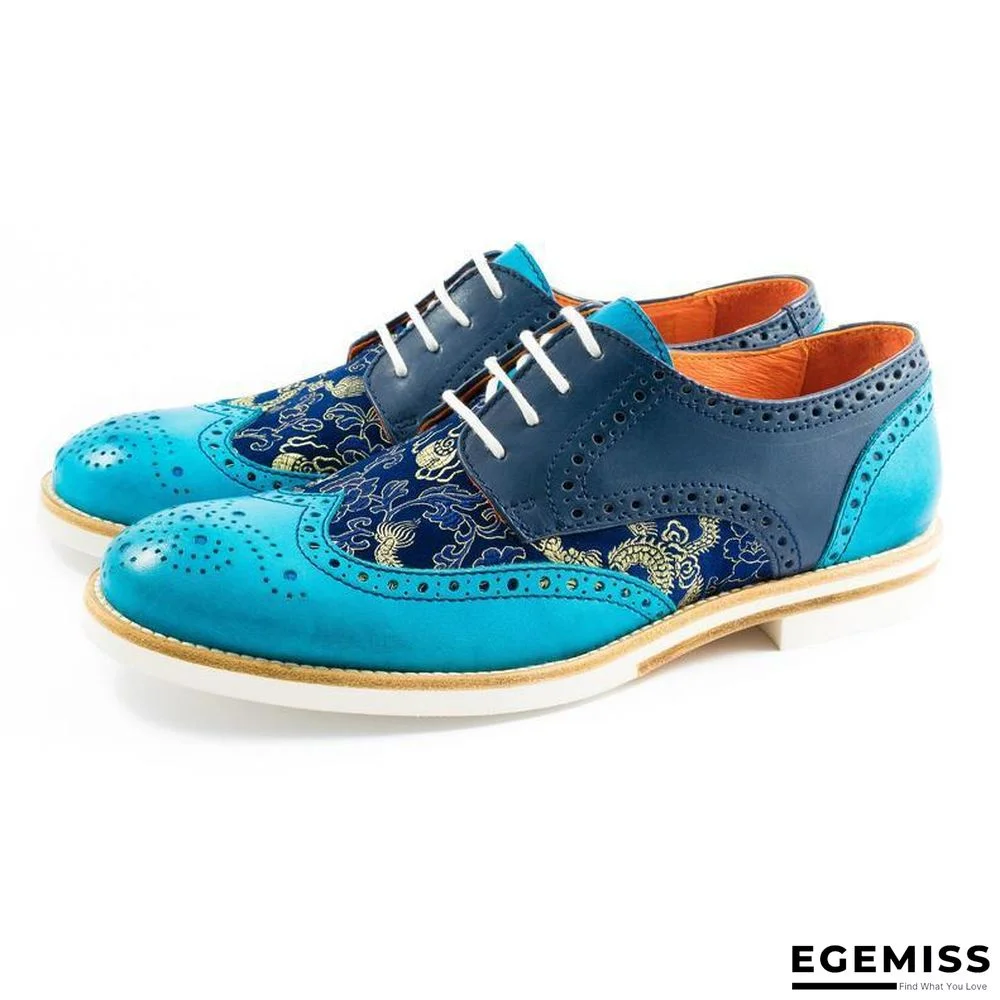 Handmade Silk Dragon Pattern Oxford Shoes | EGEMISS