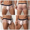 Men's sexy ultra-thin transparent ice silk boxer briefs