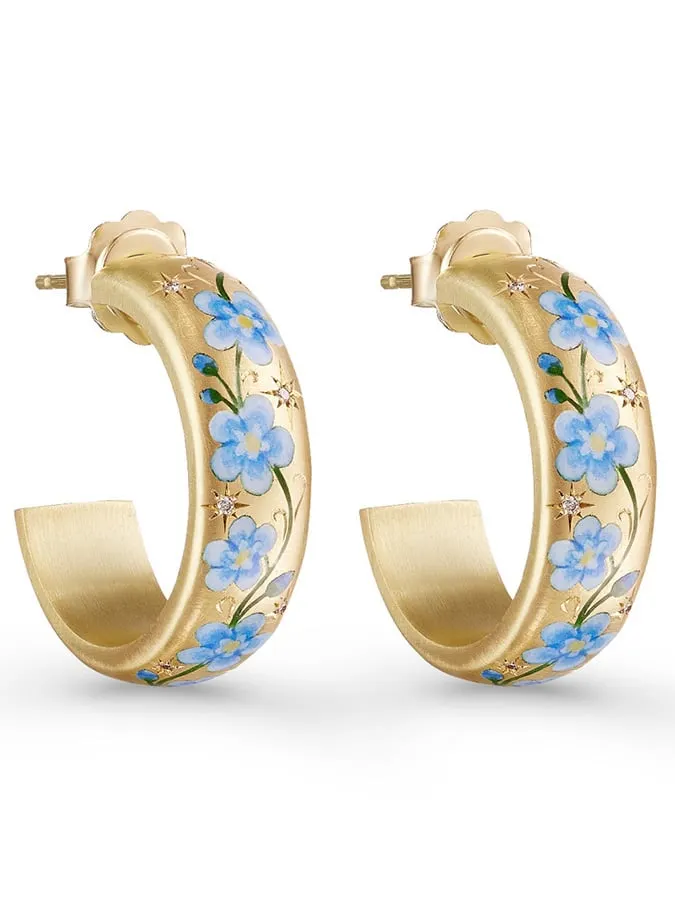 Colored Flower Earrings