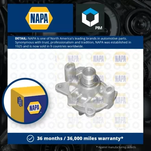 Water Pump fits VAUXHALL MOVANO A 2.5D 01 to 10 Coolant NAPA 4401595 4506045 New Parts