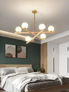 Minimalist Line Ball Chandelier