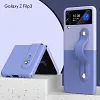 Fashion Colorblock Wristband Holder Phone Case For Samsung Galaxy Z Flip 3 5G