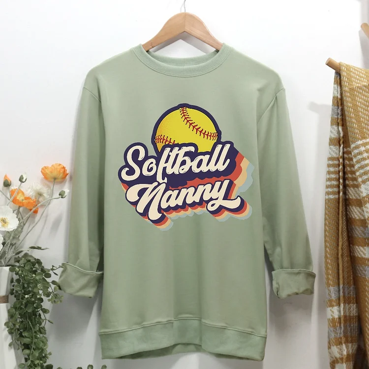 Softball nanny Women Casual Sweatshirt