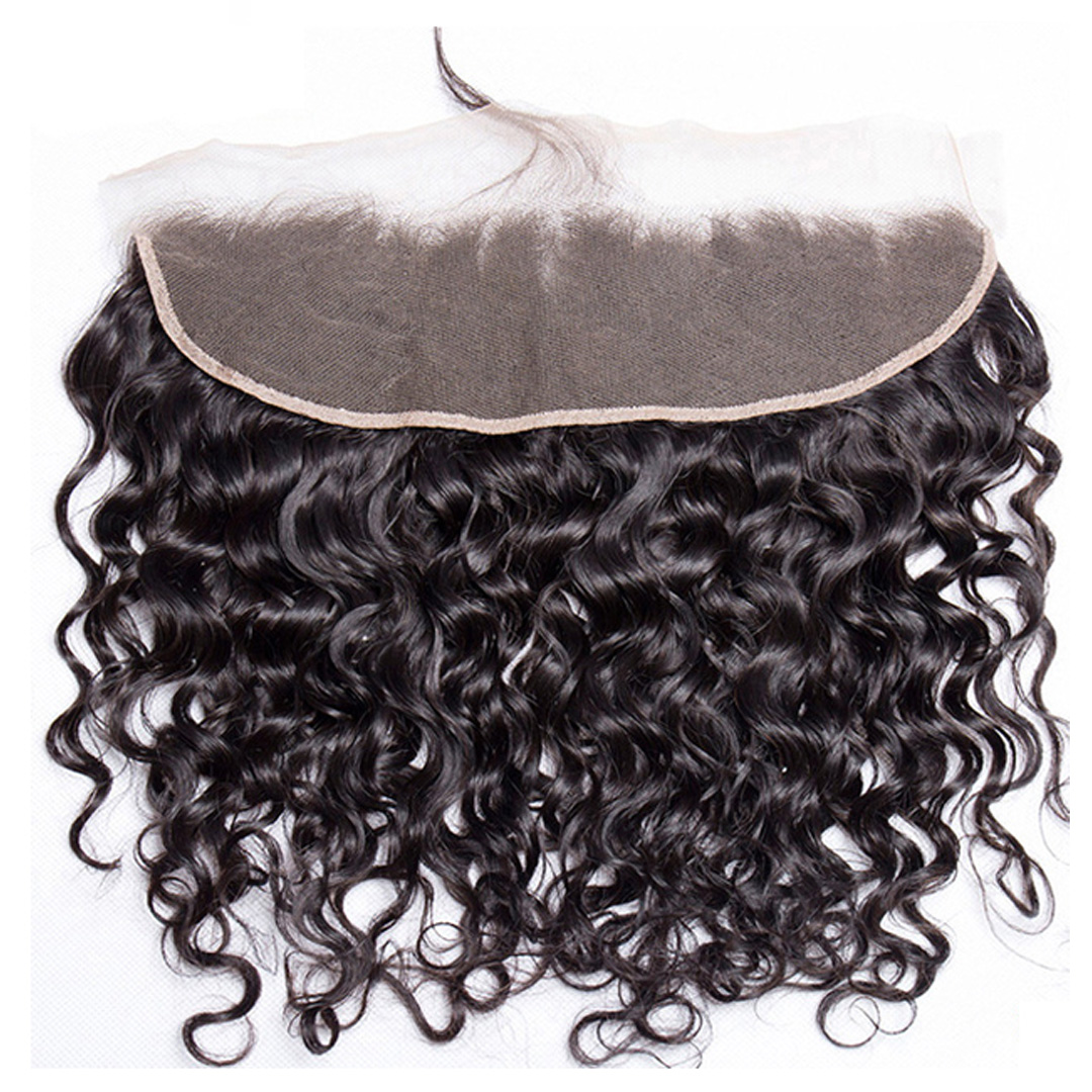 Transparent Lace 13X4 13X6 Lace Frontal Water Wave Frontal With Baby Hair Lace Frontal