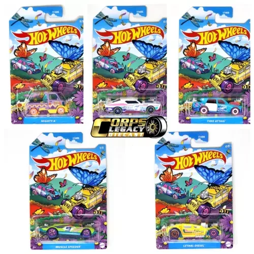 Dronehint Hot Wheels Spring 2025 Mix 1 Limited Edition 5-Car Set! Rare 1:64 Scale Diecast Toy