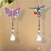 2pcs Diamond Painting Butterfly Hummingbird Suncatcher Hanging Ornament