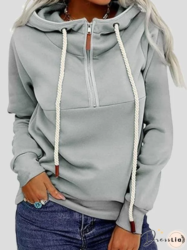 Hoodies Front Zip Long Sleeve Cool Hoodie for Women