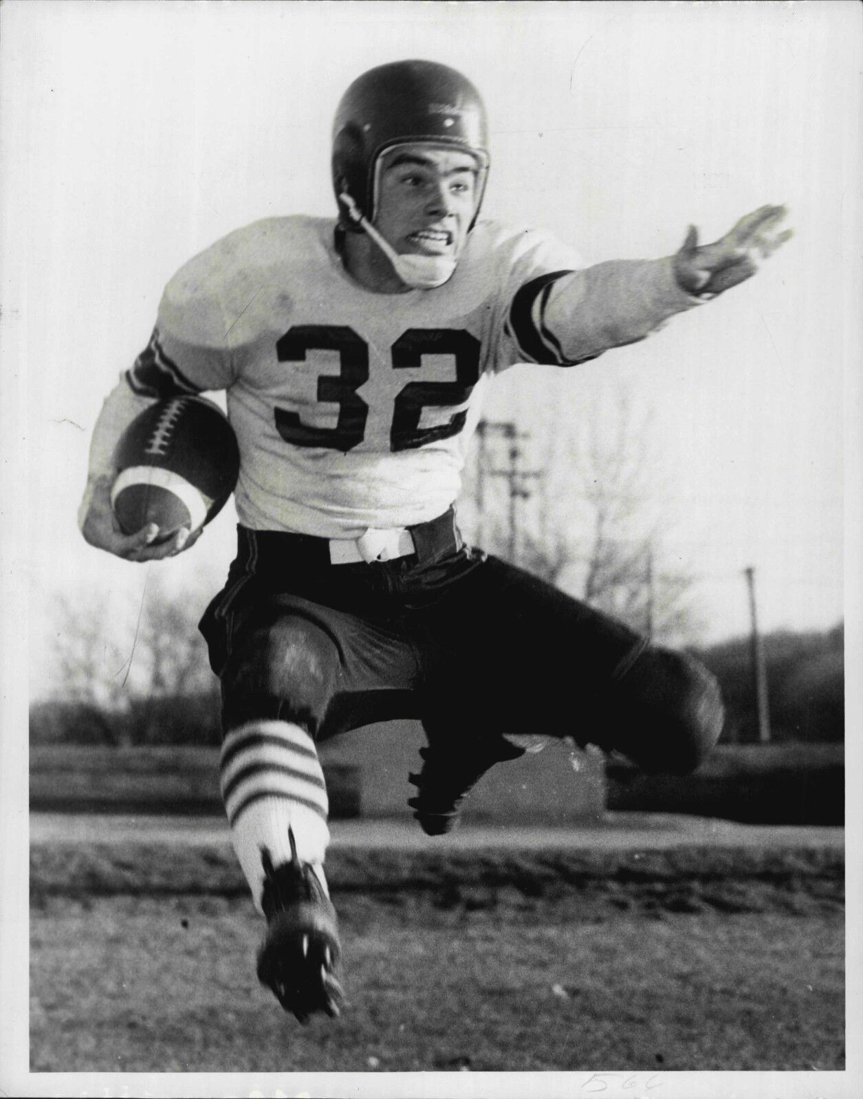 Warren Sonday Football 1954 8x10 Press Wire Photo Poster painting New Ulm Brown Minnesota