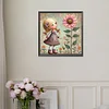 Diamond Painting -DIY Full Square Drill Fresh Flower Girl(35*35CM)