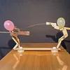Handmade Wooden Shooting Balloon Puppet