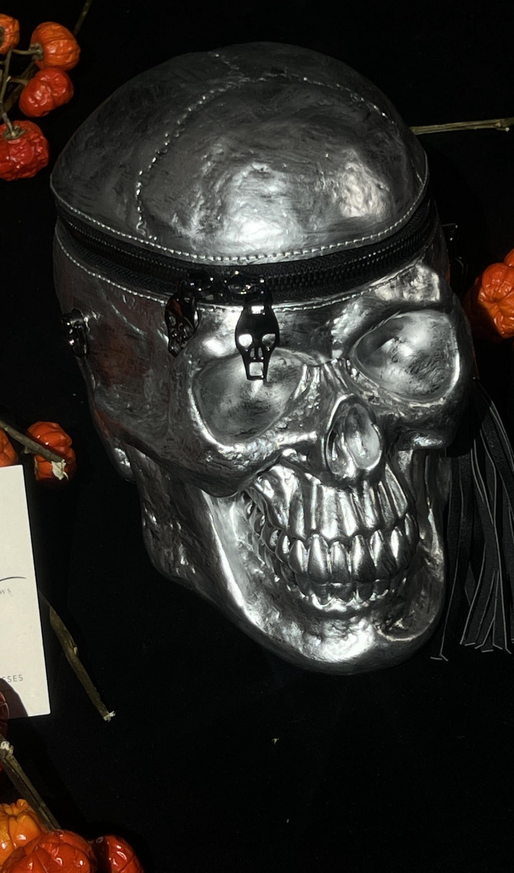Silver Skull Clutch