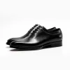 Mens Wholecut Leather Oxfords Shoes For Wedding