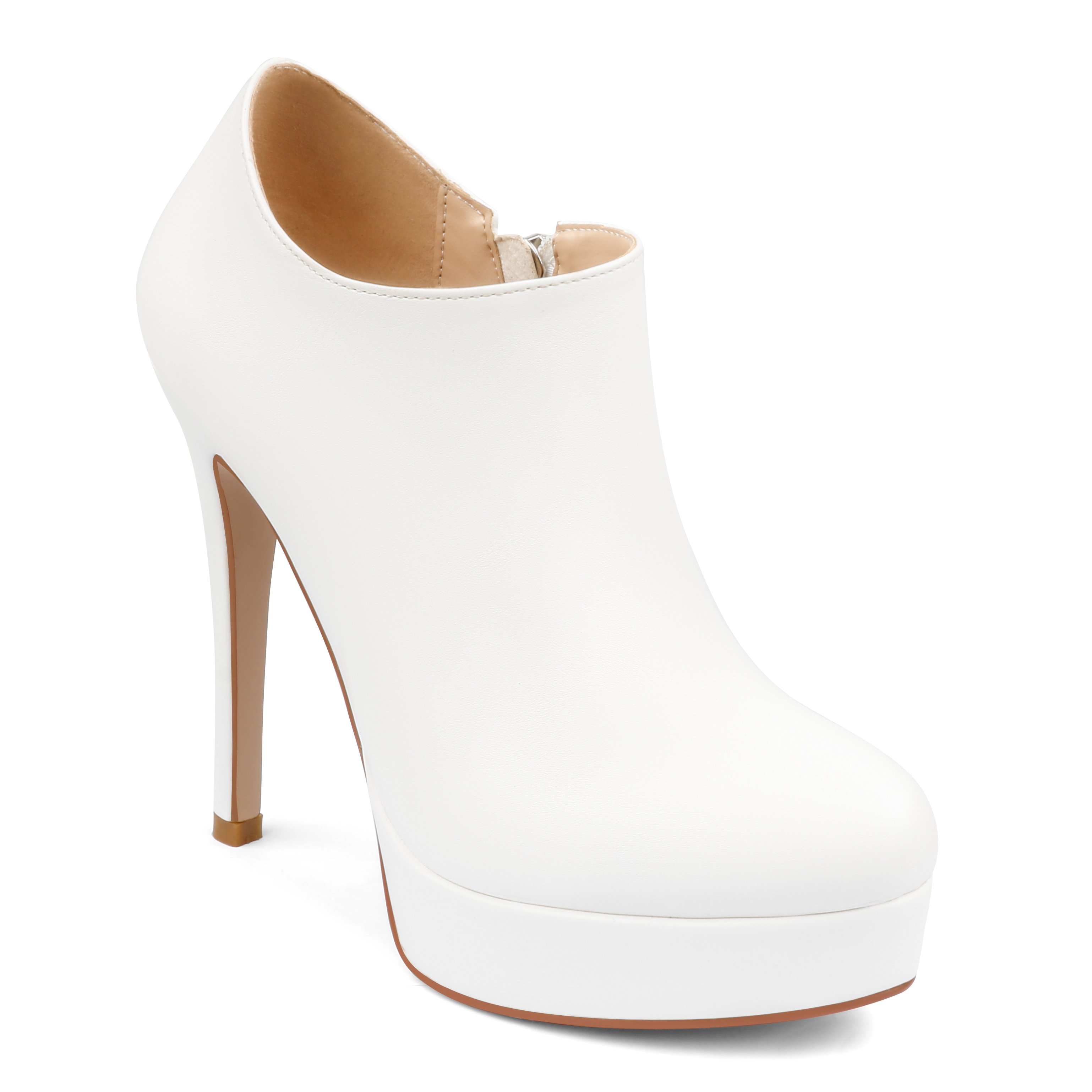 130mm Women's Ankle Boots High Heels Platforms Shoes Pointy Toe Sexy Boots-MERUMOTE