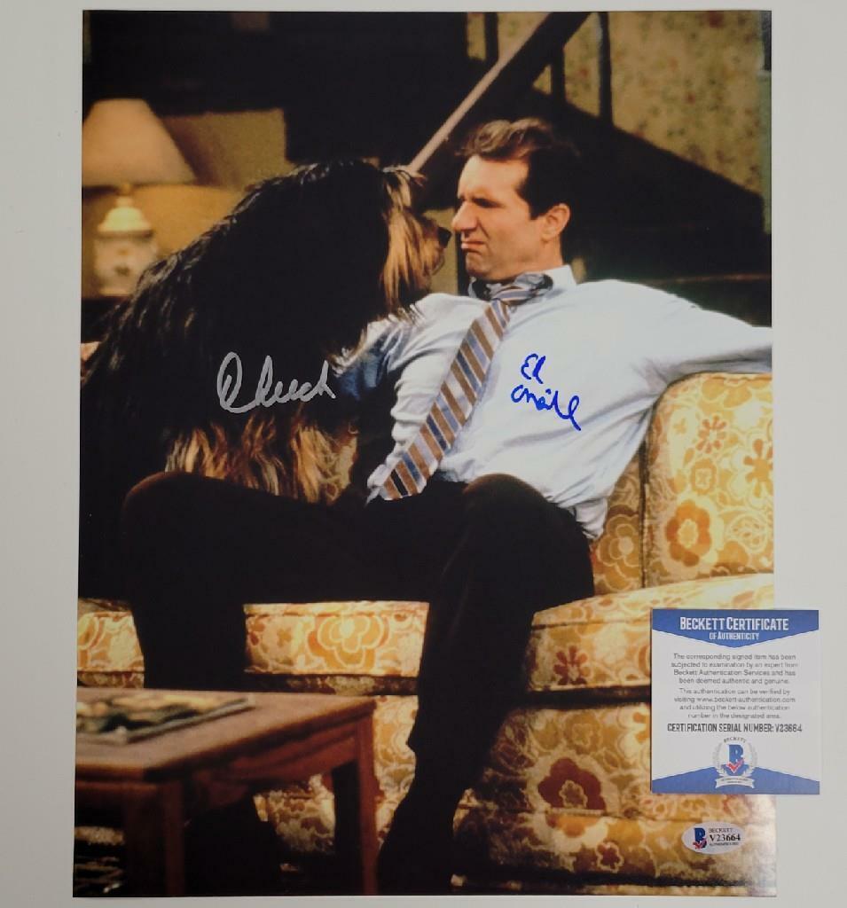 Ed O'Neill & Cheech Marin signed 11x14 Photo Poster painting Married With Children ~ BAS COA