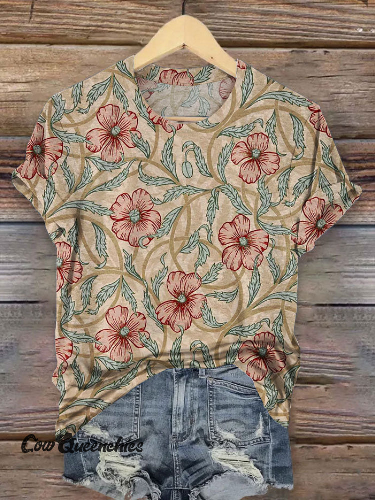 Vintage Art Print T-shirt Multicolor / S