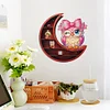 Lunar Design DIY Diamond Painting Wall Shelf 5D Diamond Embroidery Painting Kit