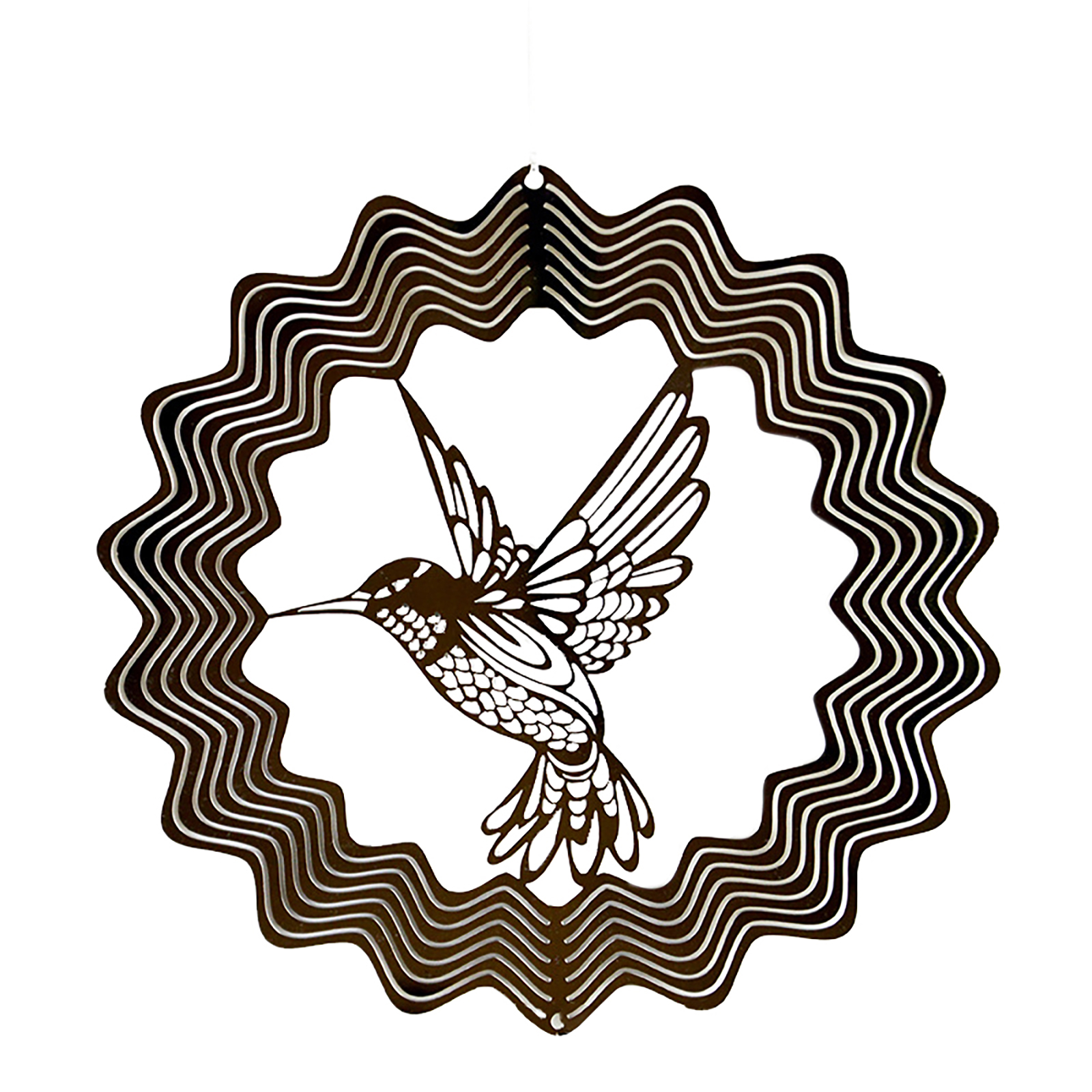 

3D Wind Spinner Kinetic Art Hanger Stainless Steel Hummingbird Sunflower, 501 Original
