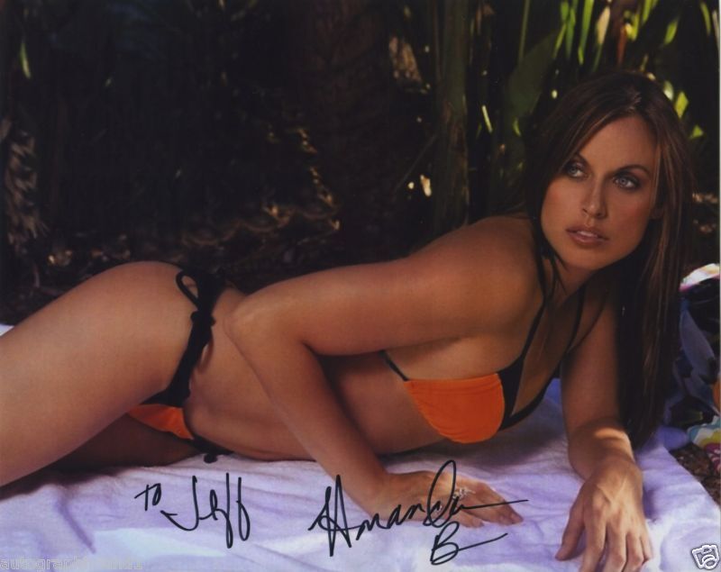 AMANDA BEARD SIGNED AUTOGRAPHED SEXY Photo Poster painting WOW!!!! TO JEFF