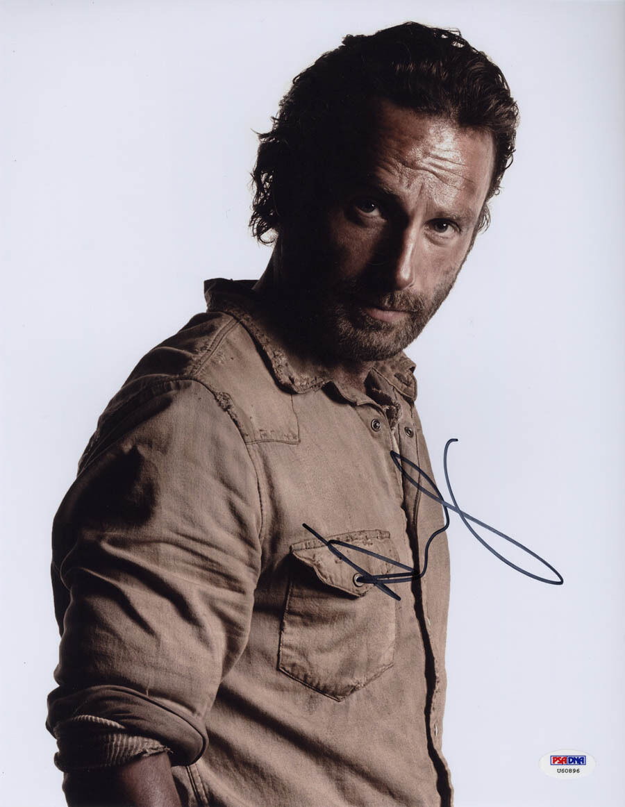 Andrew Lincoln SIGNED 11x14 Photo Poster painting Rick Grimes Walking Dead PSA/DNA AUTOGRAPHED