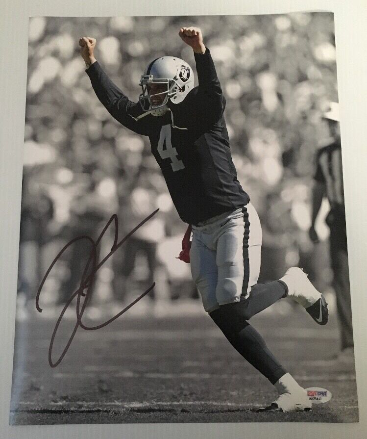 Derek Carr Signed Autographed 11x14 Photo Poster painting Oakland Raiders PSA/DNA COA 7