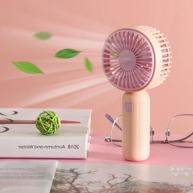 Cross-border New Handheld Mini Little Fan Summer Usb Charging Portable Printed Logo Little Fan Gift