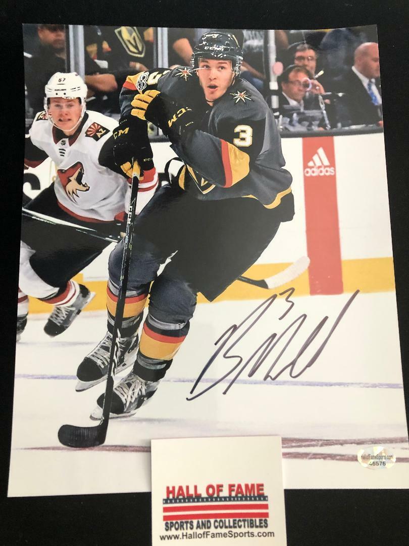 Brayden McNabb Signed Autographed Photo Poster painting Las Vegas Golden Knights v Coyotes