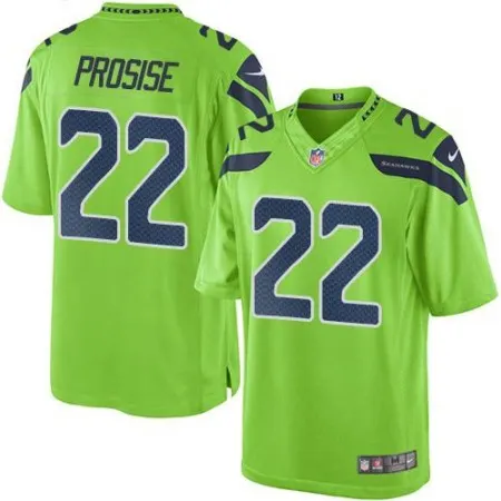 Seahawks #22 C. J. Prosise Green Men's Stitched NFL Limited Rush Jersey