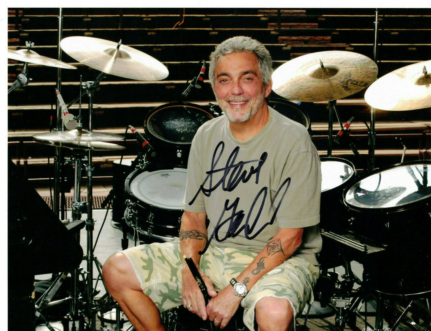 Steve Gadd Authentic Signed 8x10 Photo Poster painting Autograph, Rock N Roll HOF, Drummer