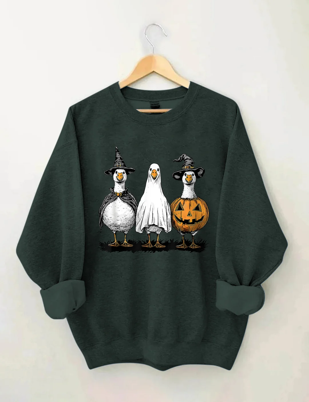 Halloween Cute Duck Ghost Sweatshirt
