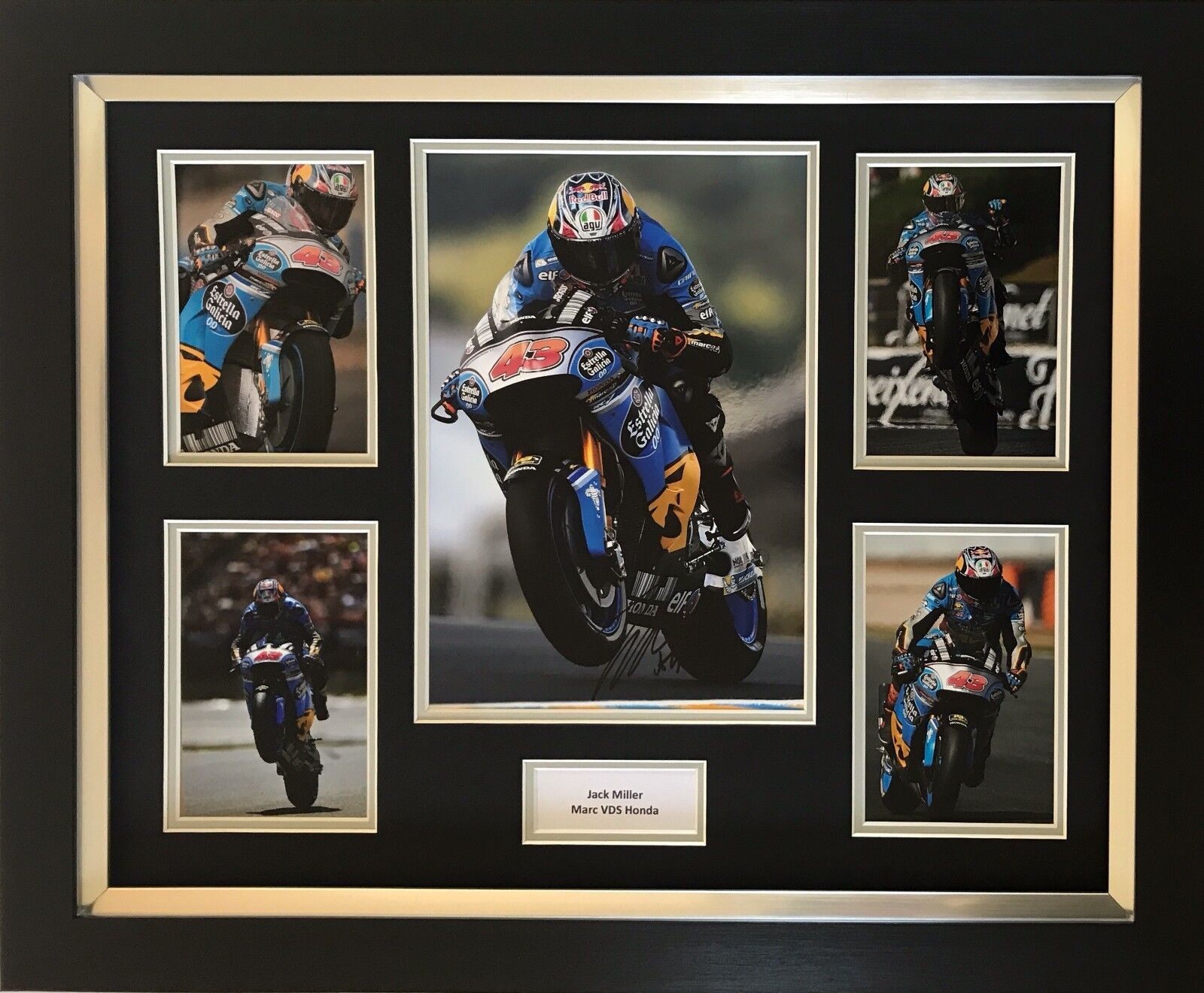 JACK MILLER HAND SIGNED MOTOGP FRAMED Photo Poster painting DISPLAY MARC VDS HONDA 2017 2.