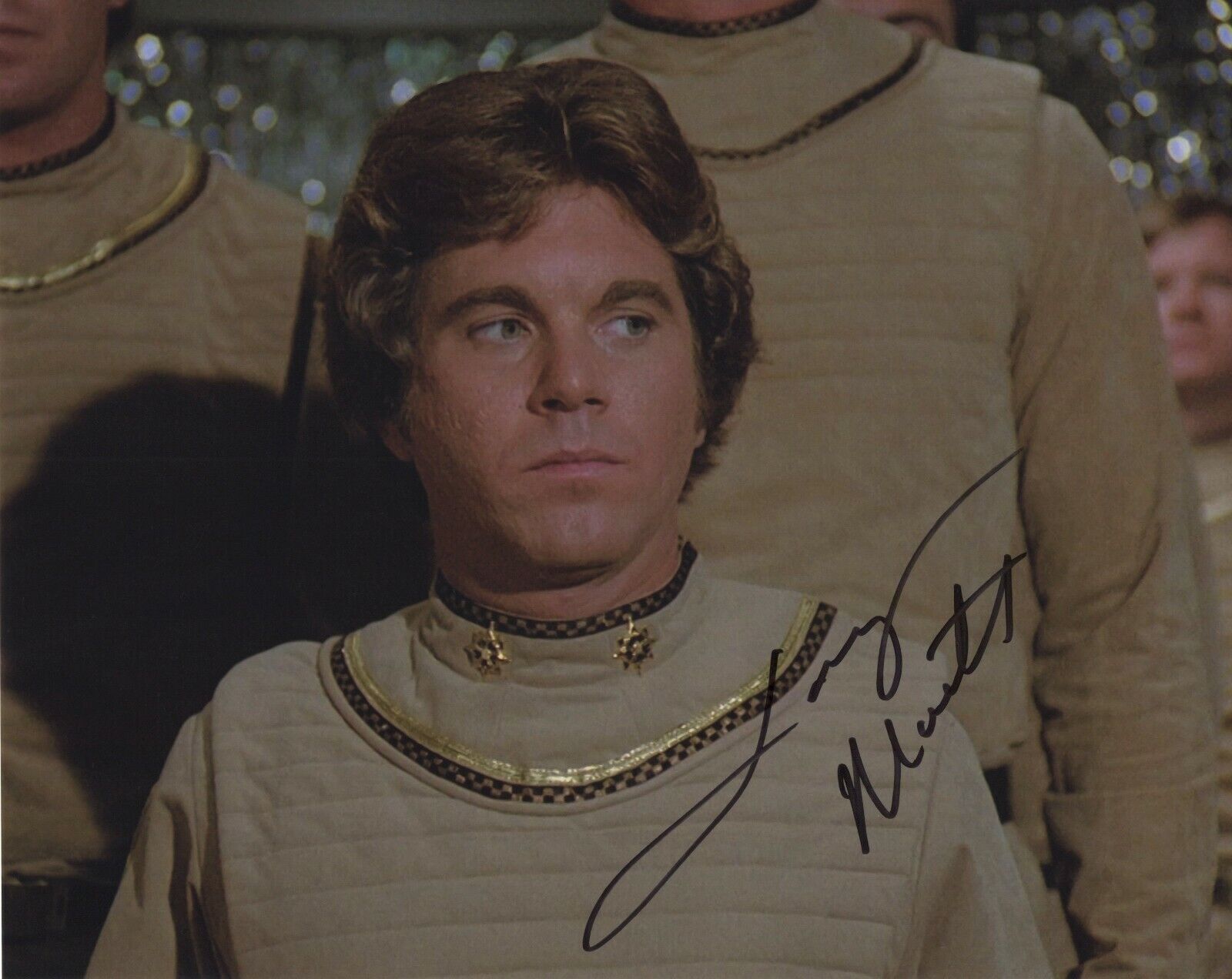 LARRY MANETTI SIGNED AUTOGRAPH BATTLESTAR GALACTICA GILES 8X10 Photo Poster painting