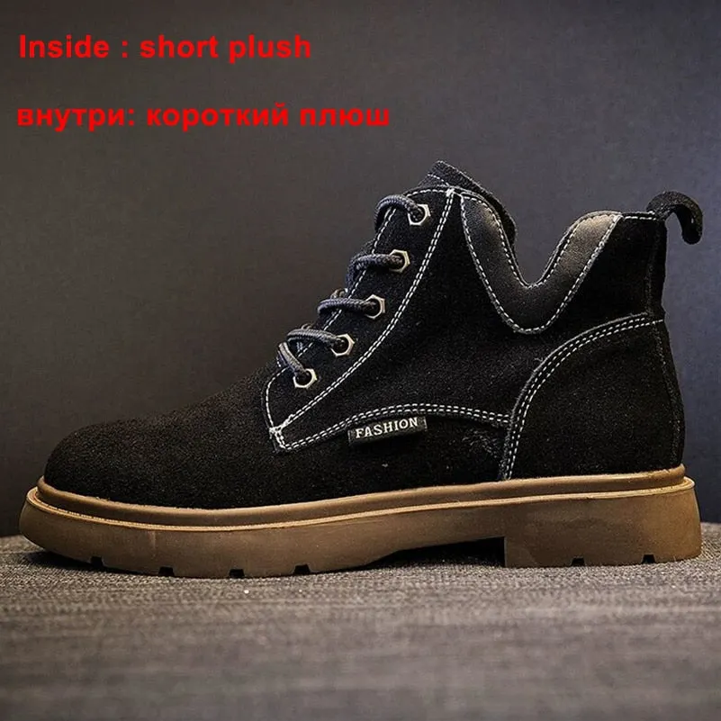 Meotina Women Genuine Leather Motorcycle Boots Round Toe Lace Up Shoes Thick Med Heel Ladies Ankle Boots 2021 Autumn Winter 40