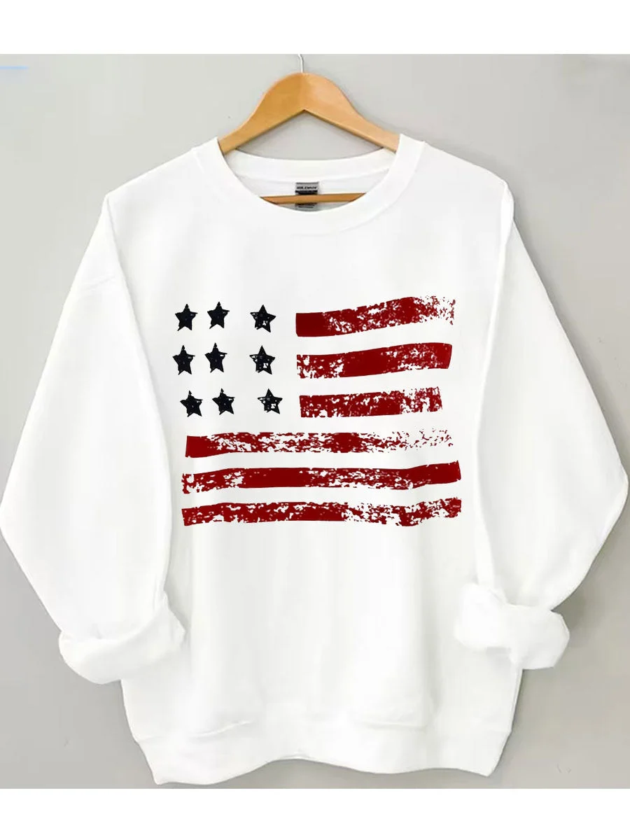 America Flag Sweatshirt