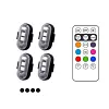 8 couleurs de lumi&egrave;res LED sans fil avec t&eacute;l&eacute;commande