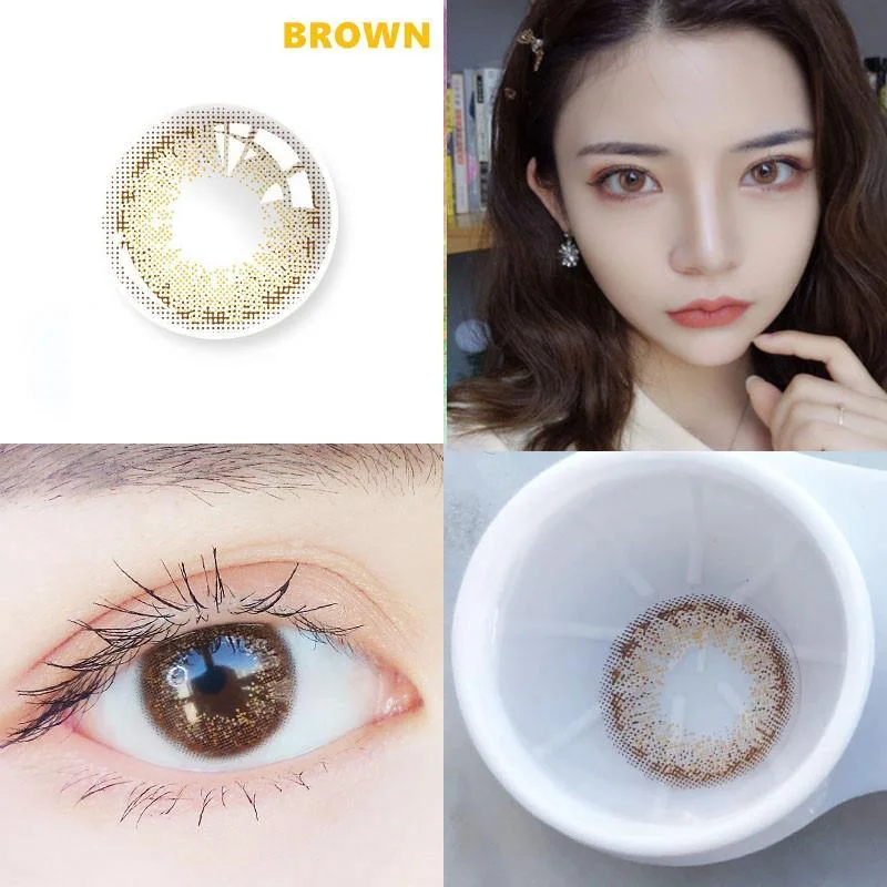 Starry sky brown (12 months) contact lenses