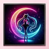 Sailor Moon Silhouette-11CT Stamped Cross Stitch 40*40cm/15.75*15.75in