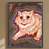 Diamond Painting-DIY Full Round Drill Retro Cat