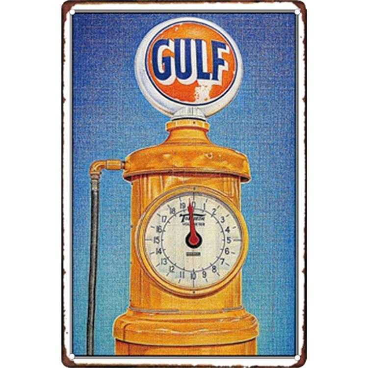 Pin up girl gulf - Enseigne Vintage Métallique/enseignes en bois - 20*30cm/30*40cm