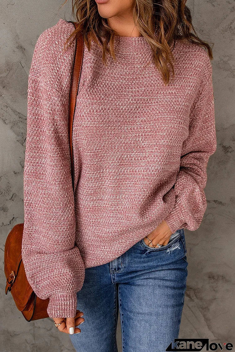 Pink Subtle Heather Knit Sweater