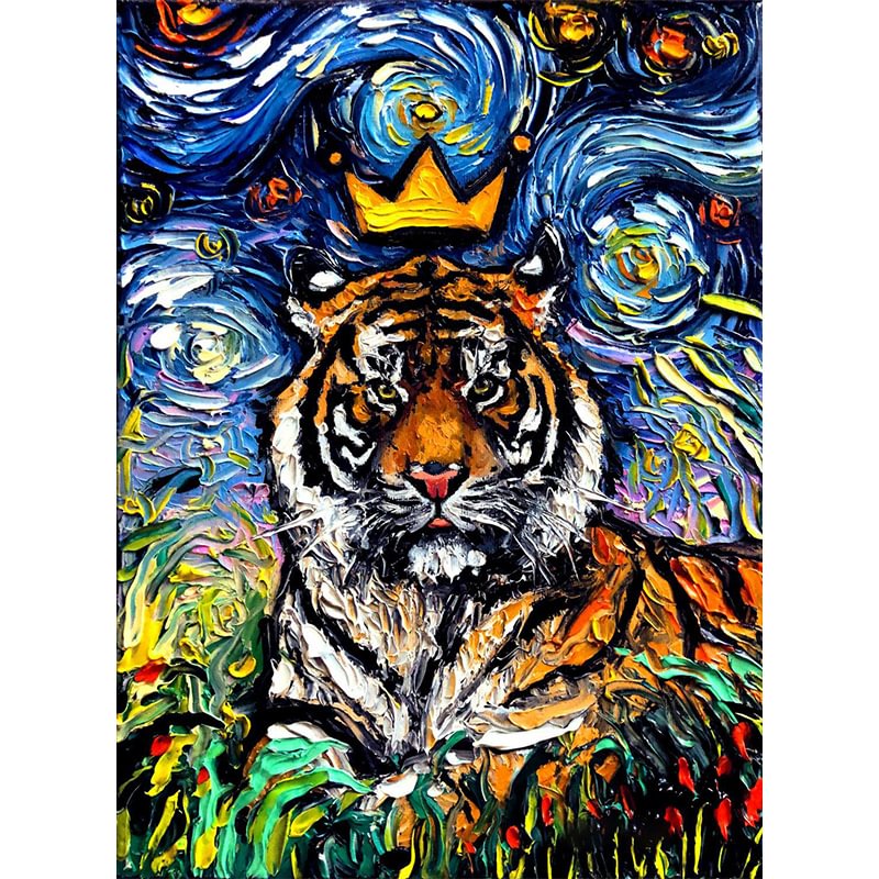 Ericpuzzle™ Ericpuzzle™ Van Gogh Starry Sky - Tiger King Wooden Puzzle