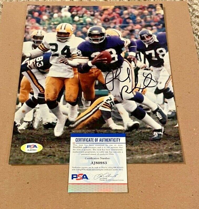 AHMAD RASHAD SIGNED MINNESOTA VIKINGS 8X10 Photo Poster painting PSA/DNA CERTIFIED