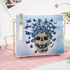 DIY Skull butterfly shaped diamond painting one-shoulder chain lady bag
