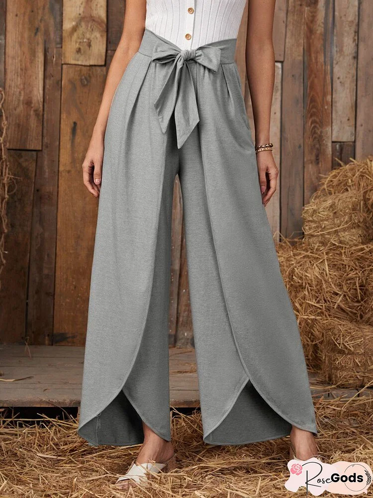 Plain Regular Fit Fashion Pants