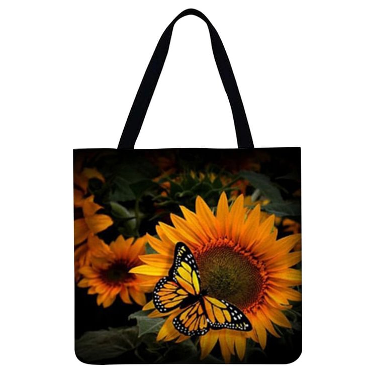 Linen Tote Bag - Sunflower