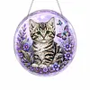 DIY Kitten Garden 3D-Effect Special Shaped Diamond Painting Pendant Crystal Suncatcher (Single-Sided)