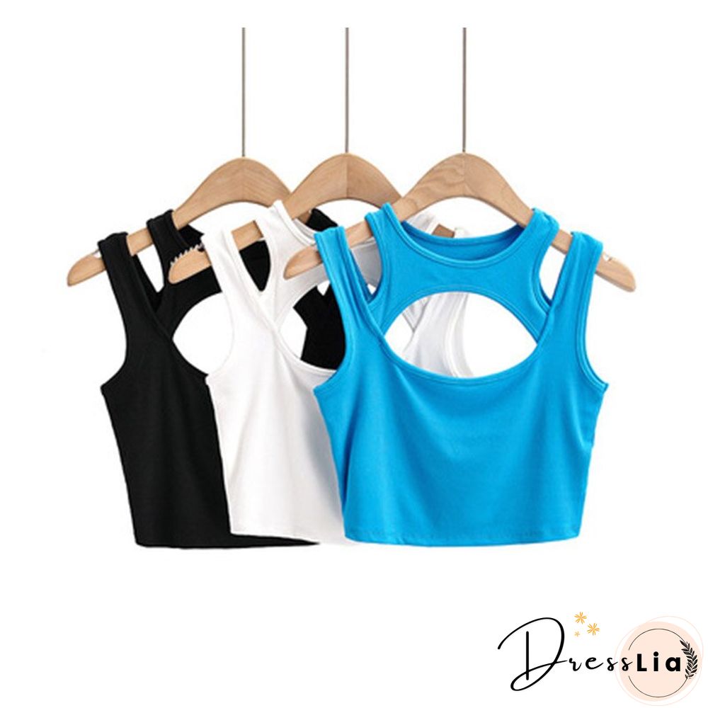 Summer NEW Arrival Women Solid Color Sexy Causal 2 Piece Croped-Tops Tanks For Ladies